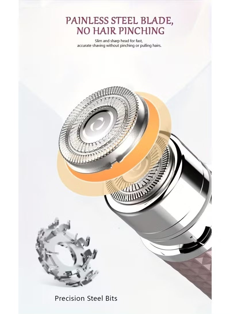 بينكو جهاز إزالة الشعر والحلاقة للمرأة - منتجات إزالة الشعر مع بطارية قابلة لإعادة الشحن للوجه والذراعين والساقين والذراعين والحلاقة الكهربائية غير الألمية للمرأة والسفر المحمول - Image 5